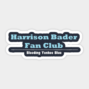 Harrison Bader Fan Club Design Sticker